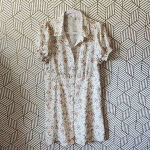 Love Tree White Floral Mini Dress